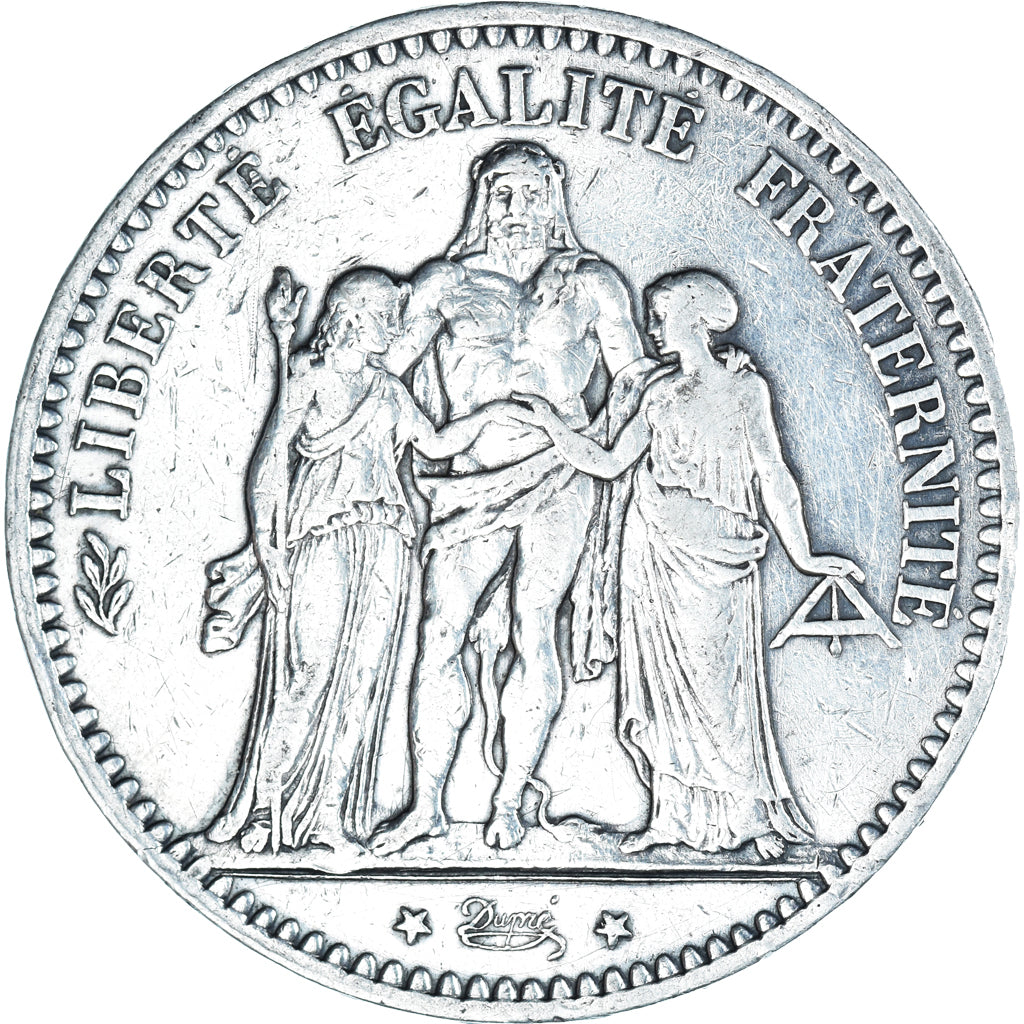Monnaie, France, Hercule, 5 Francs, 1875, Paris, TB+, Argent, Gadoury:745a