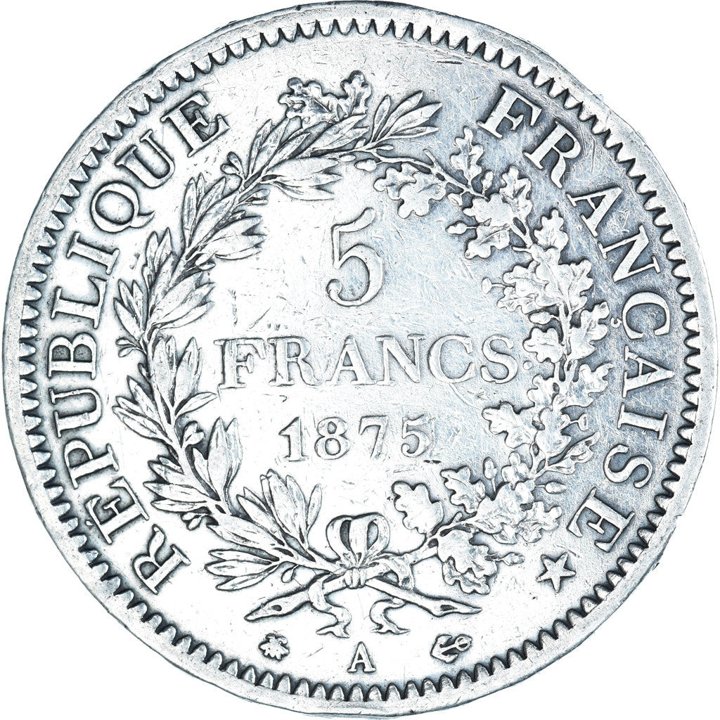 Monnaie, France, Hercule, 5 Francs, 1875, Paris, TB+, Argent, Gadoury:745a