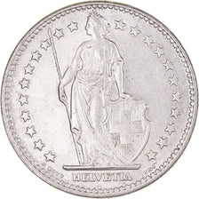 Coin, Switzerland, 2 Francs, 1965, Bern, AU(55-58), Silver, KM:21
