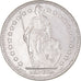 Coin, Switzerland, 2 Francs, 1965, Bern, AU(55-58), Silver, KM:21