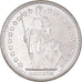 Moeda, Suíça, 2 Francs, 1965, Bern, MS(60-62), Prata, KM:21