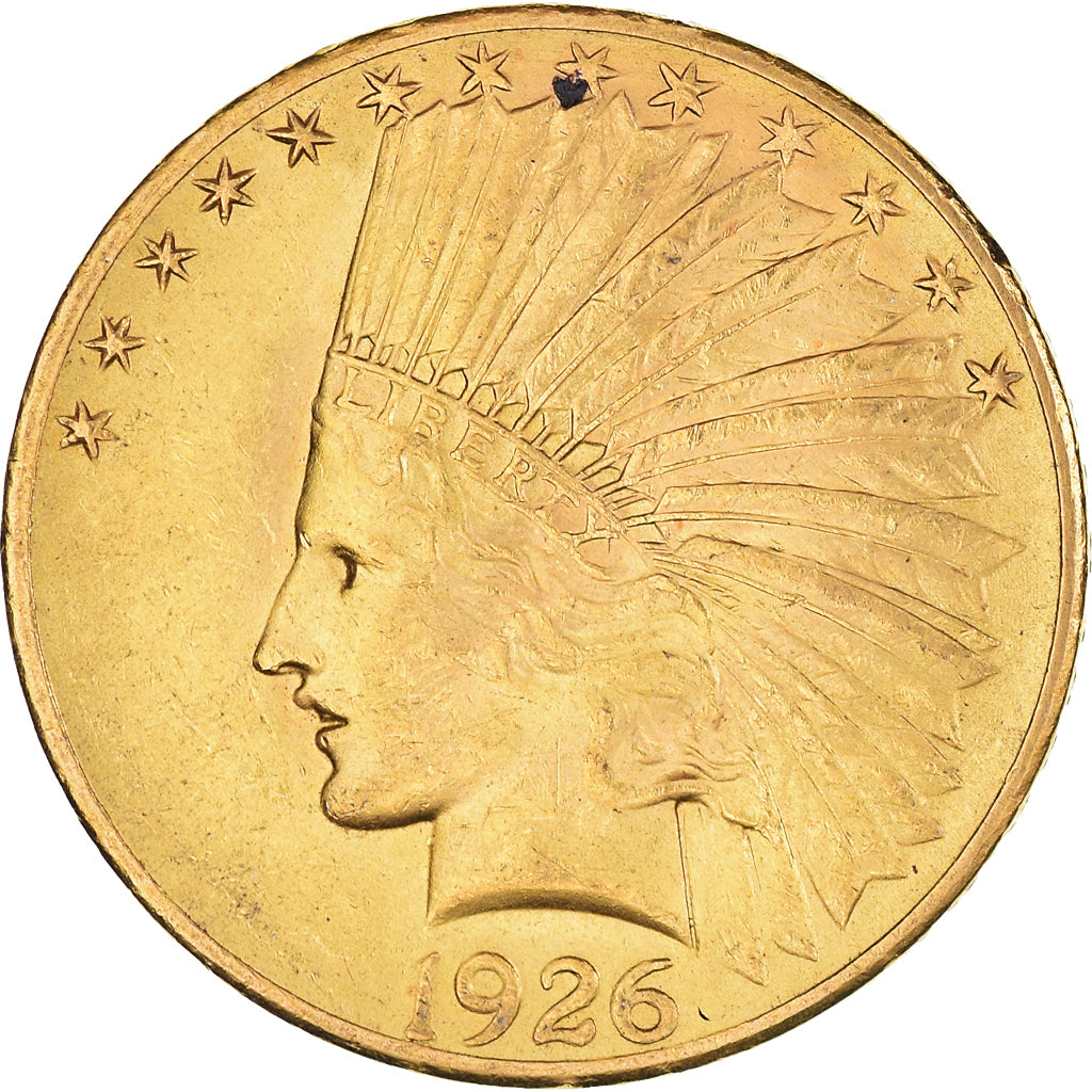Monnaie, États-Unis, Indian Head, 10 Dollars, 1926, Philadelphie, SUP, Or