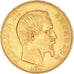 Moneta, Francia, Napoleon III, 50 Francs, 1855, Paris, BB+, Oro, KM:785.1