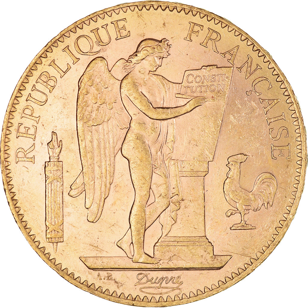 Münze, Frankreich, Génie, 100 Francs, 1909, Paris, VZ, Gold, KM:858