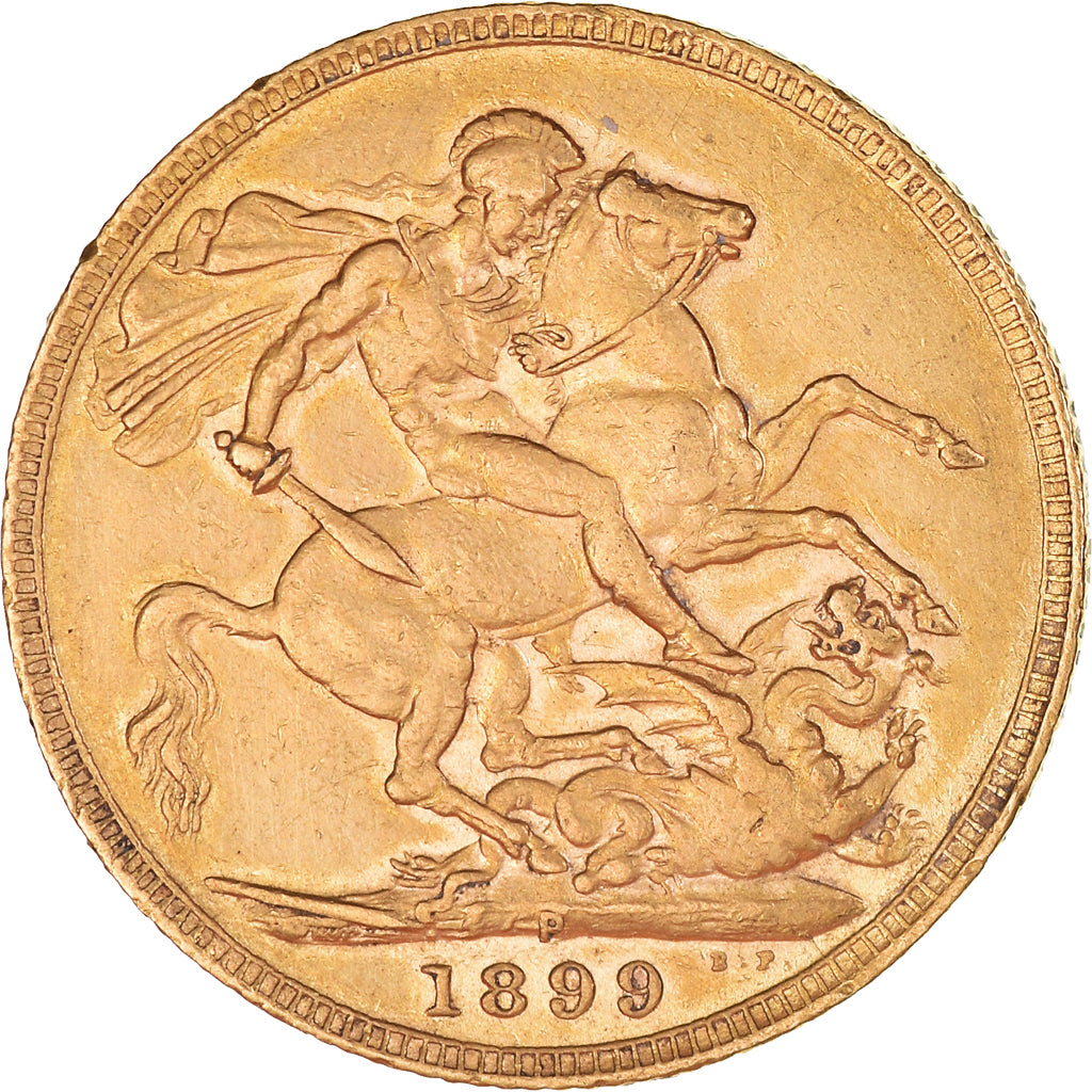 Coin, Australia, Victoria, Sovereign, 1899, Perth, AU(50-53), Gold, KM:13