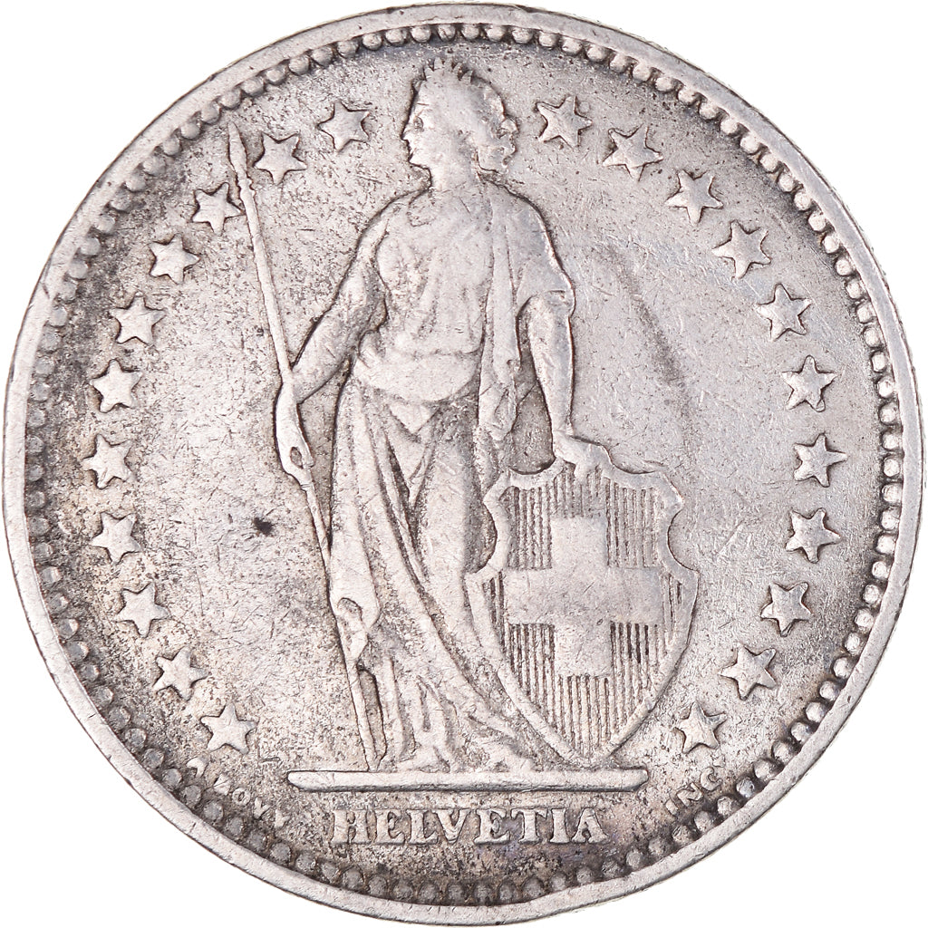 Munten, Zwitserland, 2 Francs, 1920, Bern, FR+, Zilver, KM:21