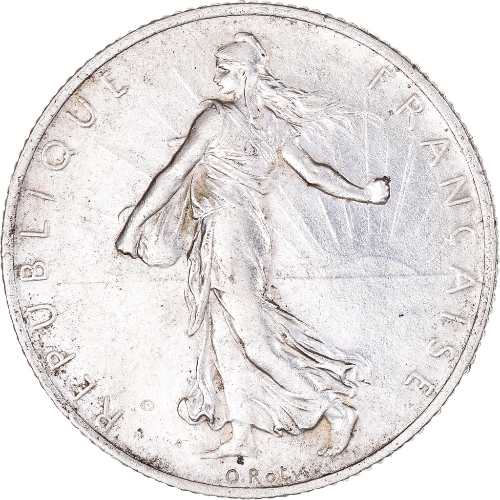 Münze, Frankreich, Semeuse, 2 Francs, 1916, Paris, VZ+, Silber, KM:845.1
