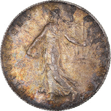 Moneda, Francia, Semeuse, 50 Centimes, 1918, Paris, EBC+, Plata, KM:854