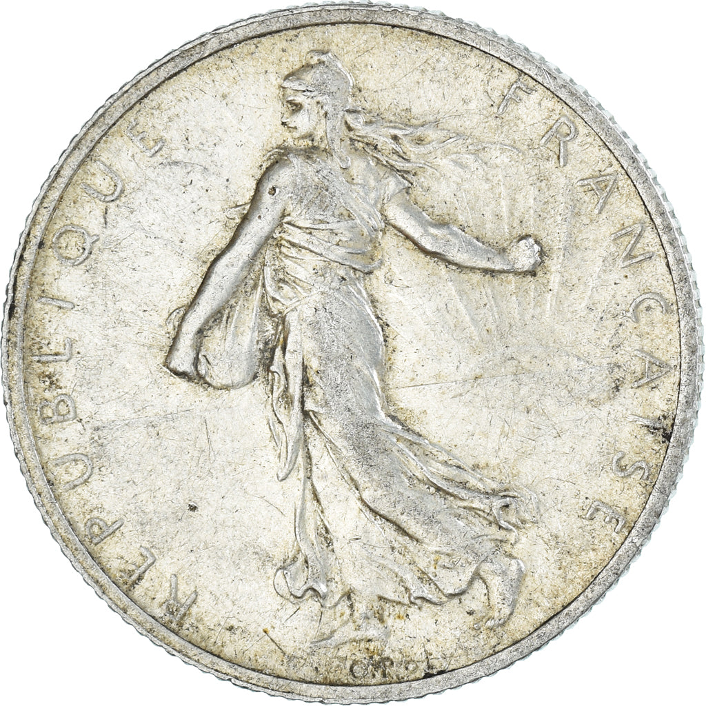 Coin, France, Semeuse, 2 Francs, 1914, Paris, AU(50-53), Silver, KM:845.1