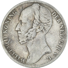 Moneta, Paesi Bassi, William II, Gulden, 1848, Utrecht, MB+, Argento, KM:66