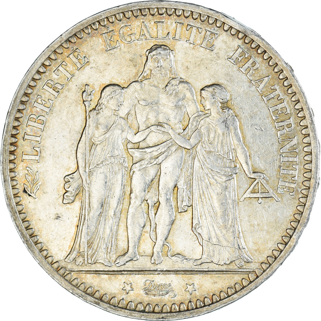 Moeda, França, Hercule, 5 Francs, 1873, Paris, AU(55-58), Prata, KM:820.1