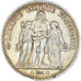 Moeda, França, Hercule, 5 Francs, 1873, Paris, EF(40-45), Prata, KM:820.1