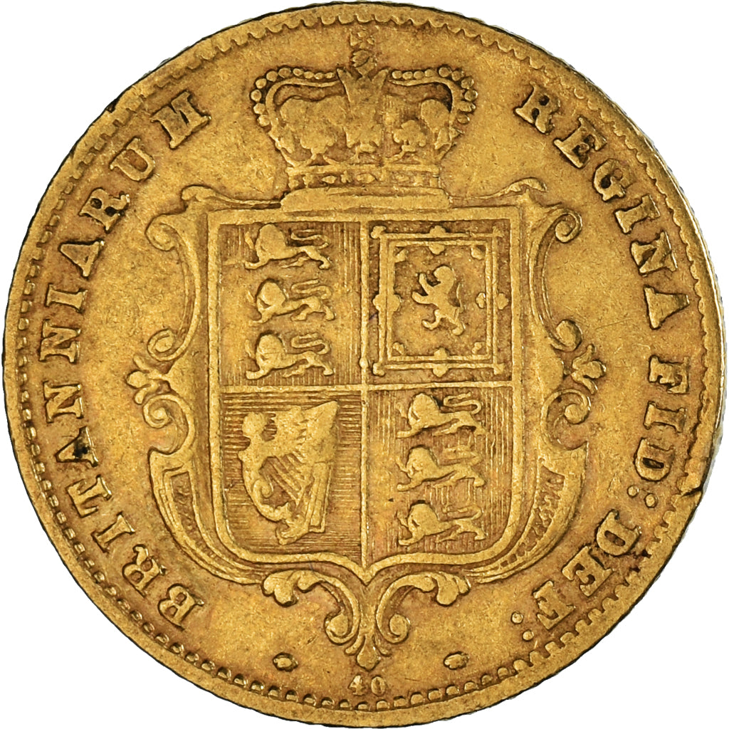 Moneta, Gran Bretagna, Victoria, 1/2 Sovereign, 1870, London, BB, Oro, KM:735.2
