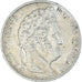 Moeda, França, Louis-Philippe, 5 Francs, 1848, Paris, EF(40-45), Prata