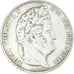 Moneta, Francia, Louis-Philippe, 5 Francs, 1844, Lille, MB+, Argento, KM:749.13