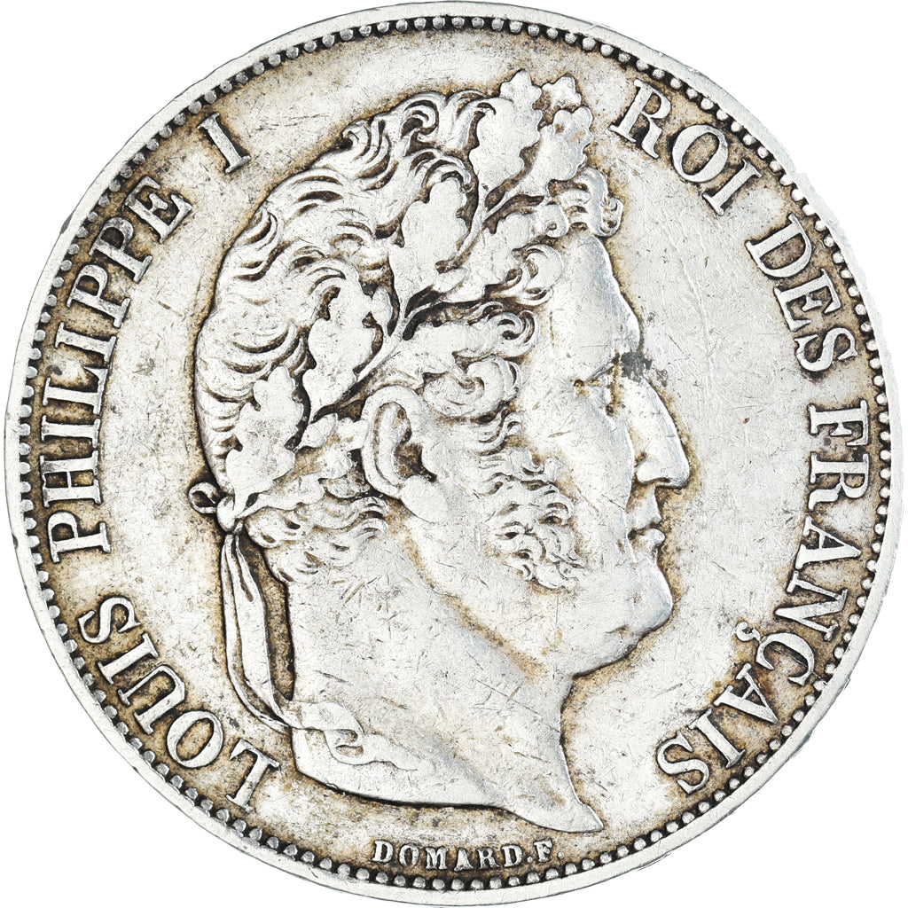 Monnaie, France, Louis-Philippe, 5 Francs, 1844, Lille, TTB, Argent