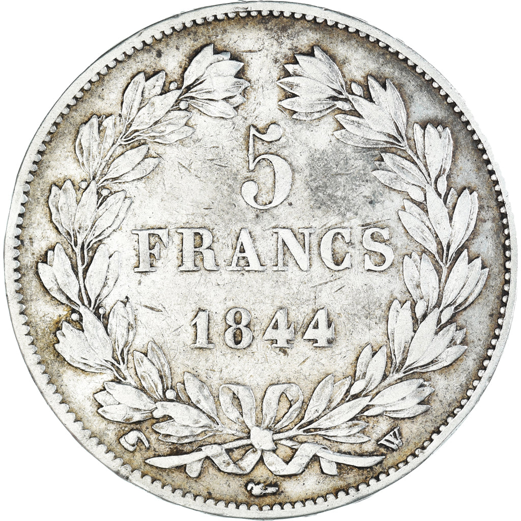 Monnaie, France, Louis-Philippe, 5 Francs, 1844, Lille, TTB, Argent
