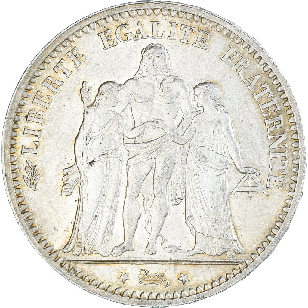 Moneta, Francja, Hercule, 5 Francs, 1873, Paris, AU(55-58), Srebro, KM:820.1