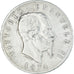 Moneta, Italia, Vittorio Emanuele II, 5 Lire, 1874, Milan, MB+, Argento, KM:8.3