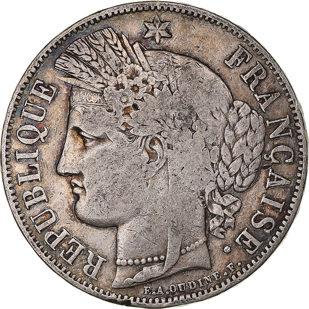 Monnaie, France, Cérès, 5 Francs, 1850, Paris, TB+, Argent, Gadoury:719