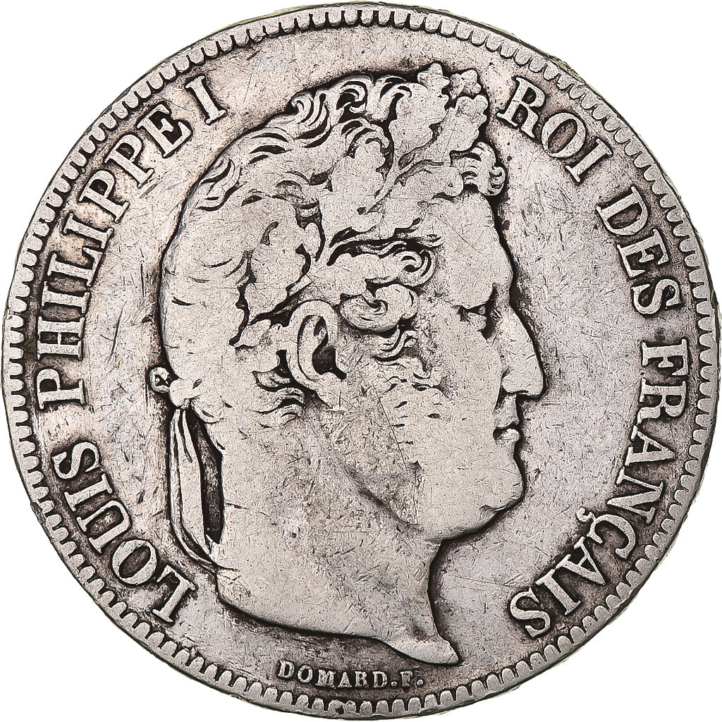 Coin, France, Louis-Philippe, 5 Francs, 1832, Paris, VF(20-25), Silver