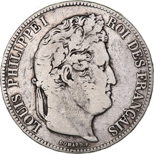 Coin, France, Louis-Philippe, 5 Francs, 1832, Paris, VF(20-25), Silver