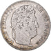 Moeda, França, Louis-Philippe, 5 Francs, 1834, Lille, VF(30-35), Prata