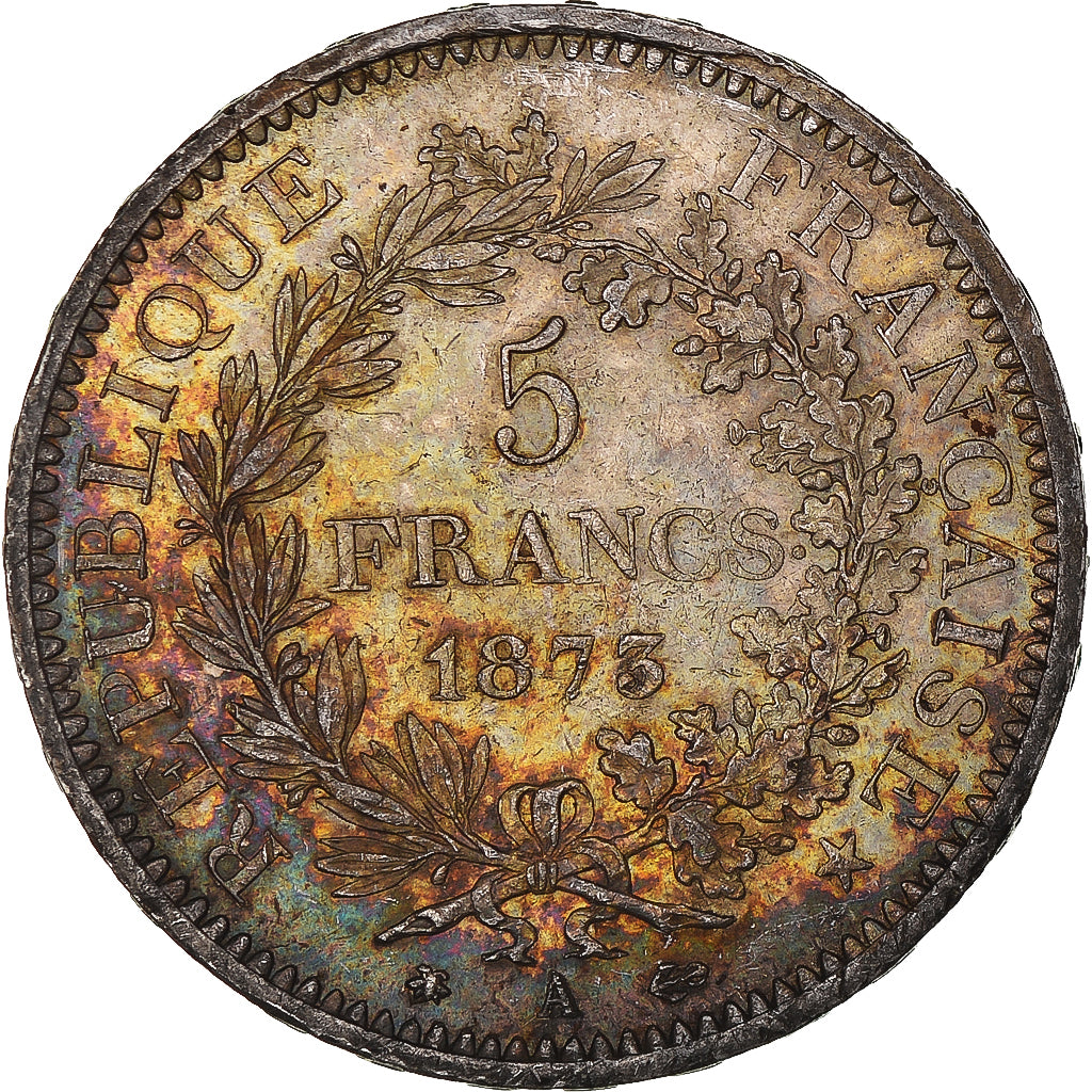 Coin, France, Hercule, 5 Francs, 1873, Paris, AU(55-58), Silver, KM:820.1