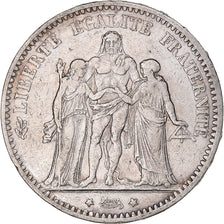 Monnaie, France, Hercule, 5 Francs, 1874, Bordeaux, TTB, Argent, Gadoury:745a