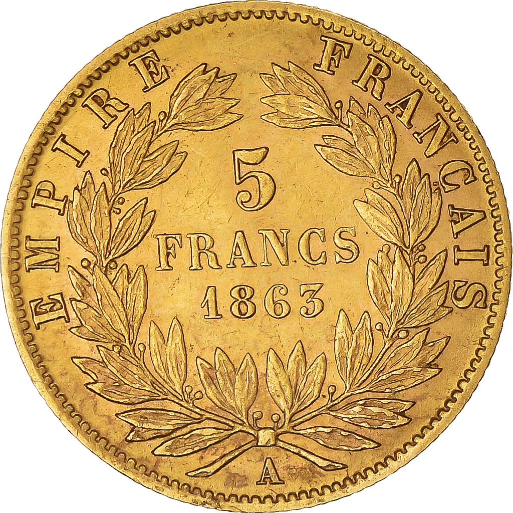Coin, France, Napoleon III, Napoléon III, 5 Francs, 1859, Paris, AU(50-53)