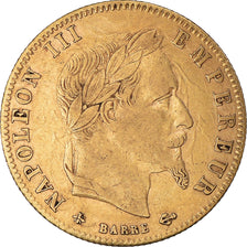 Moeda, França, Napoleon III, 5 Francs, 1864, Paris, AU(50-53), Dourado