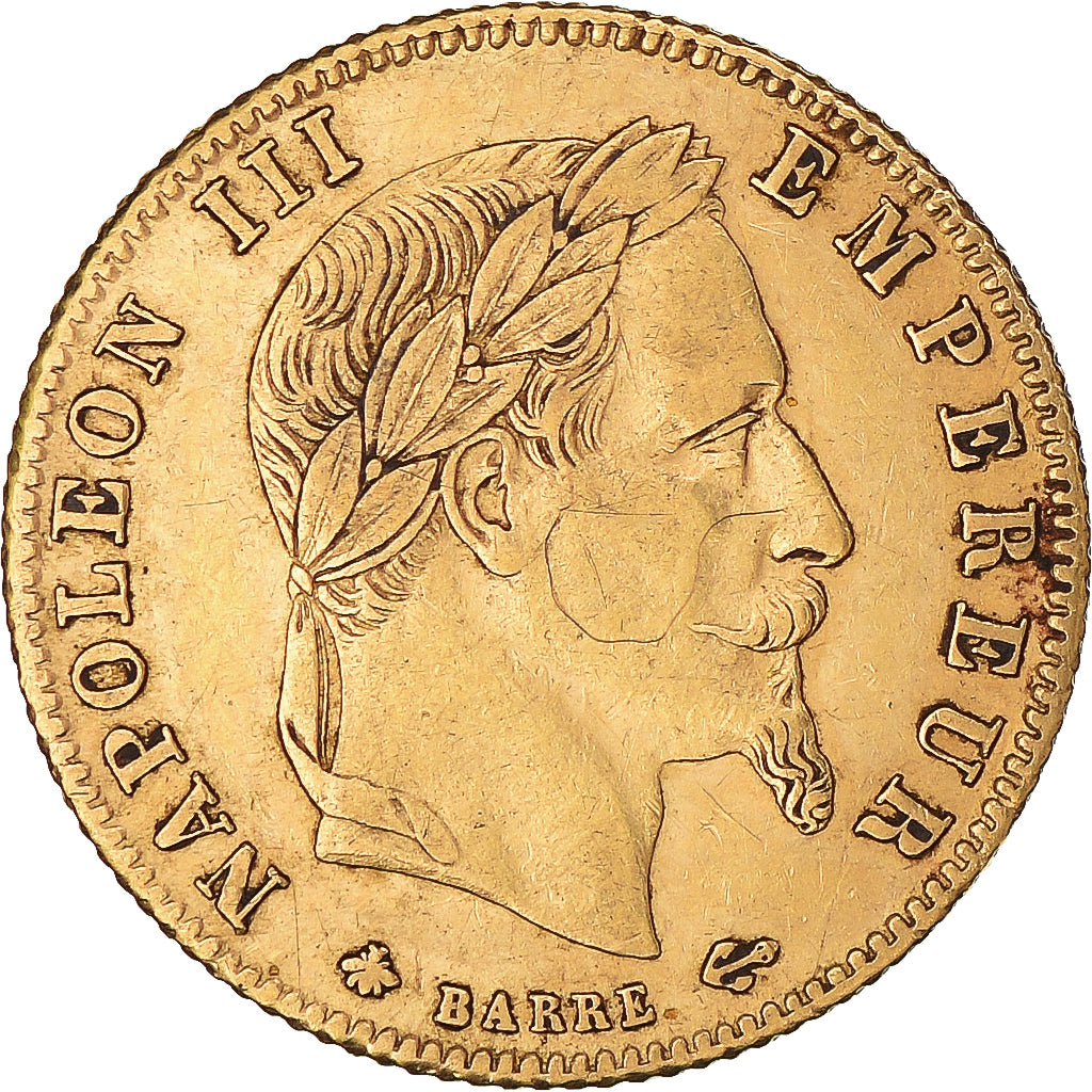Moeda, França, Napoleon III, Napoléon III, 5 Francs, 1867, Paris, EF(40-45)