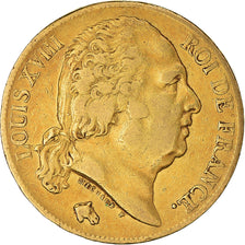 Munten, Frankrijk, Louis XVIII, 20 Francs, 1819, Paris, FR+, Goud, KM:712.1