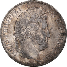 Coin, France, Louis-Philippe, 5 Francs, 1834, Rouen, EF(40-45), Silver
