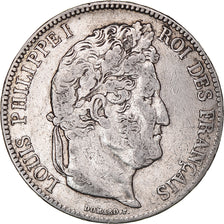 Monnaie, France, Louis-Philippe, 5 Francs, 1838, Paris, TTB, Argent