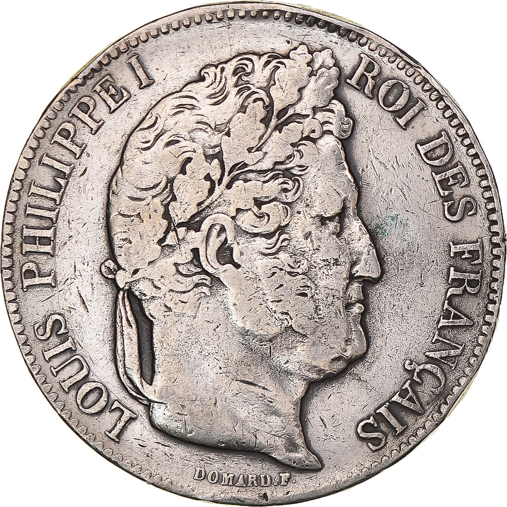 Munten, Frankrijk, Louis-Philippe, 5 Francs, 1840, Strasbourg, FR, Zilver