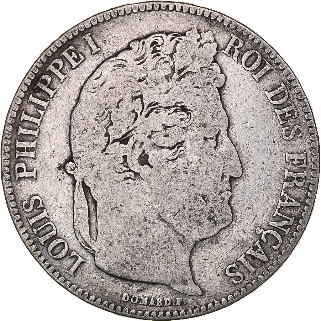 Monnaie, France, Louis-Philippe, 5 Francs, 1841, Rouen, TB+, Argent