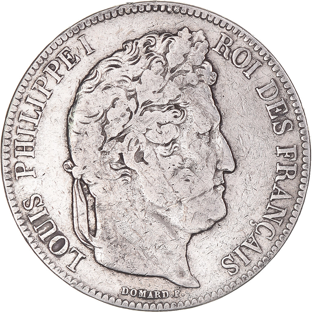 Monnaie, France, Louis-Philippe, 5 Francs, 1842, Paris, TB, Argent, Gadoury:678