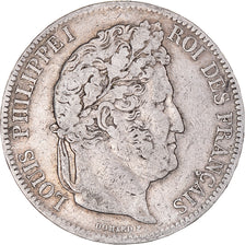 Monnaie, France, Louis-Philippe, 5 Francs, 1842, Lille, TTB, Argent