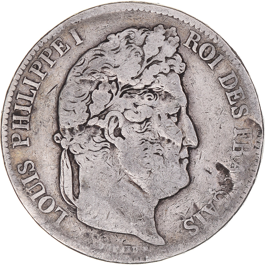 Monnaie, France, Louis-Philippe, 5 Francs, 1838, Paris, TB, Argent, Gadoury:678
