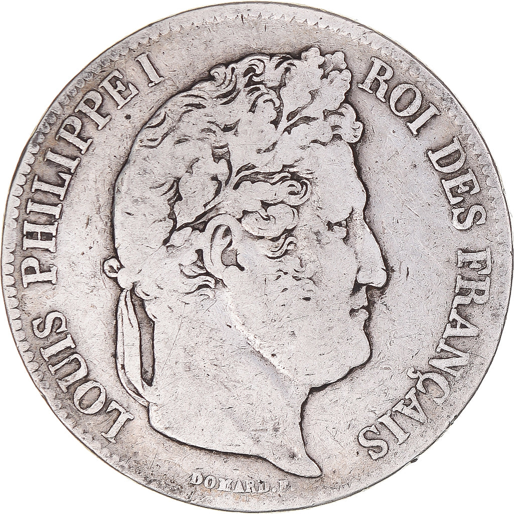 Coin, France, Louis-Philippe, 5 Francs, 1840, Rouen, VF(20-25), Silver
