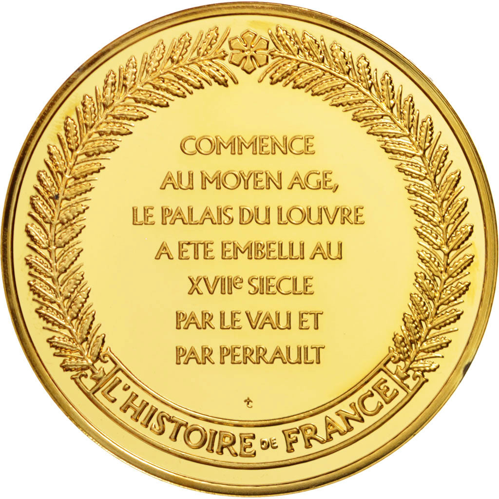 FRANCE, History, French Fifth Republic, Medal, MS(63), Vermeil, 44, 39.61