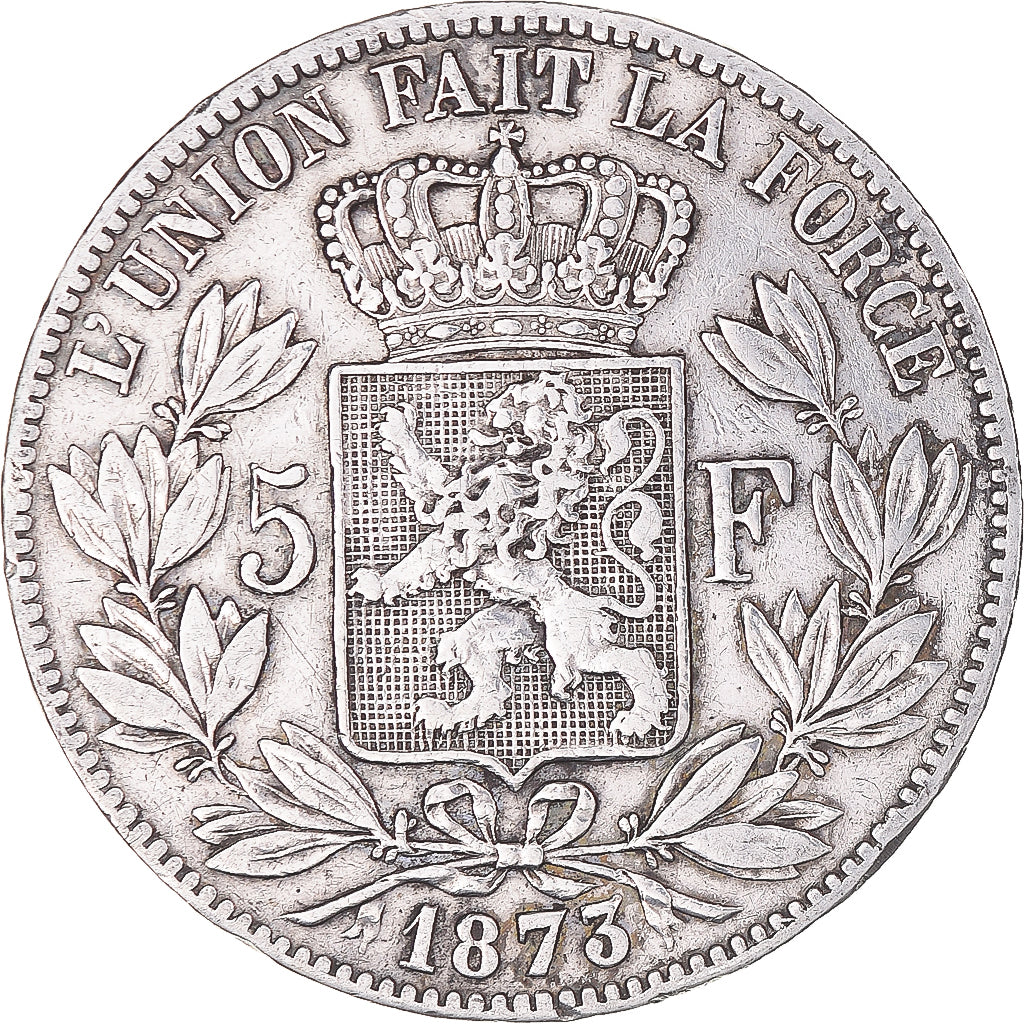 Monnaie, Belgique, Leopold II, 5 Francs, 5 Frank, 1873, TB, Argent, KM:24