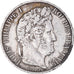 Moneta, Francia, Louis-Philippe, 5 Francs, 1847, Paris, MB+, Argento, KM:749.1