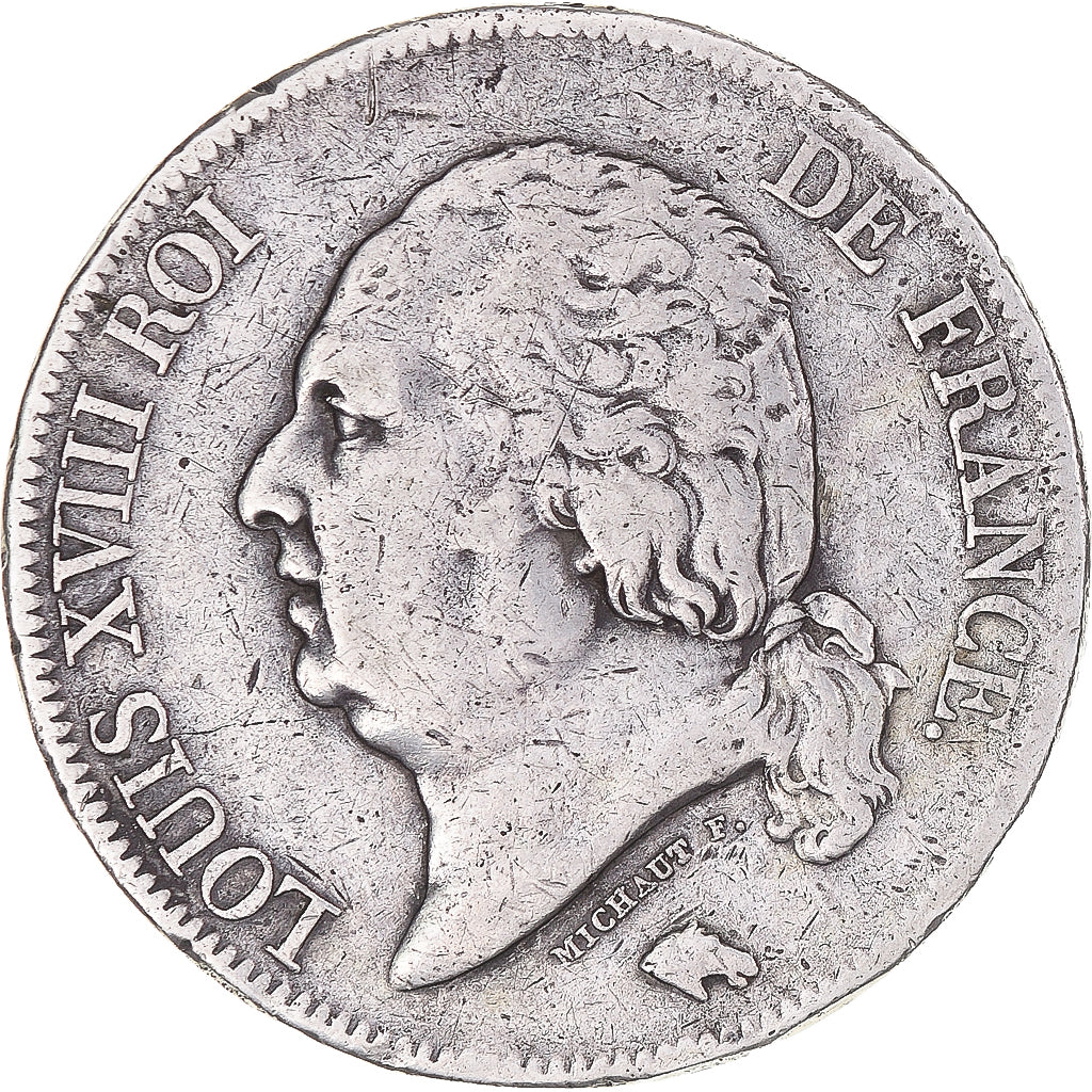 Münze, Frankreich, Louis XVIII, Louis XVIII, 5 Francs, 1821, Paris, S+, Silber