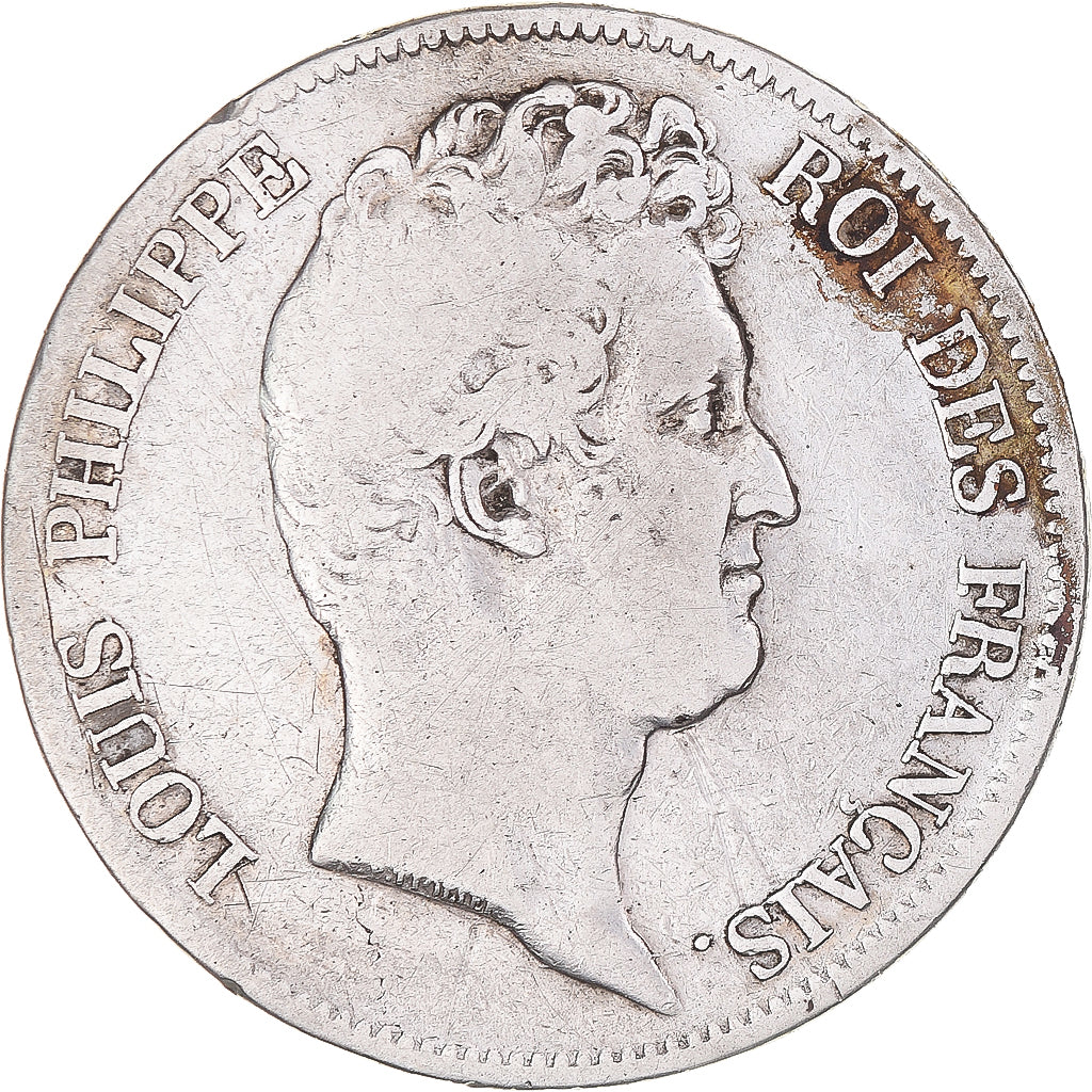Moeda, França, Louis-Philippe, 5 Francs, 1830, Lille, Sans le I, F(12-15)