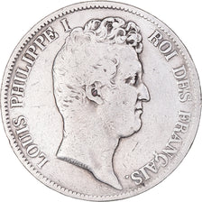 Coin, France, Louis-Philippe, 5 Francs, 1831, Lyon, VF(20-25), Silver, KM:735.4