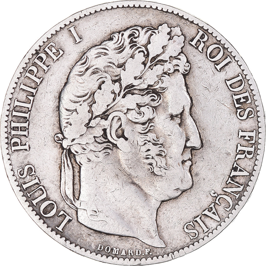 Coin, France, Louis-Philippe, 5 Francs, 1847, Paris, VF(30-35), Silver