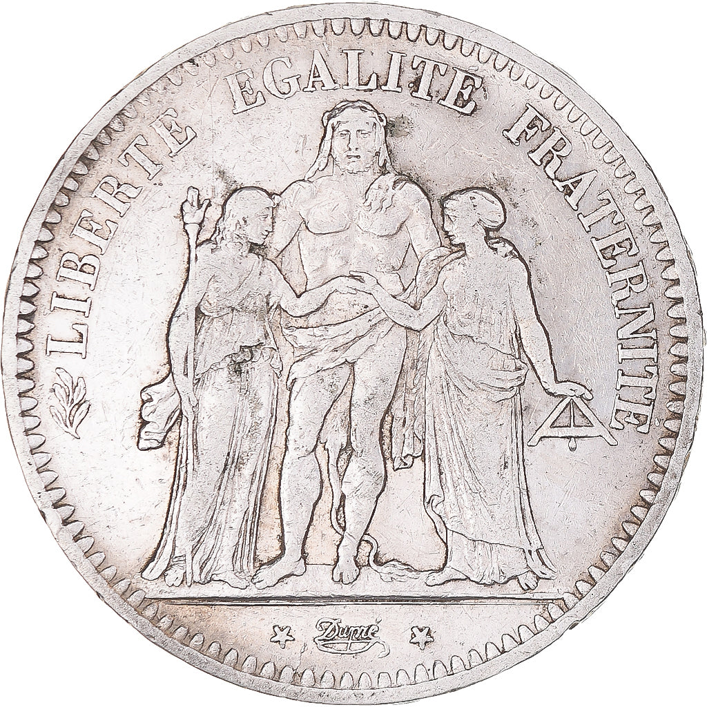 Monnaie, France, Hercule, 5 Francs, 1848, Paris, TTB, Argent, Gadoury:683