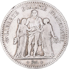 Coin, France, Hercule, 5 Francs, 1849, Paris, VF(20-25), Silver, KM:756.1